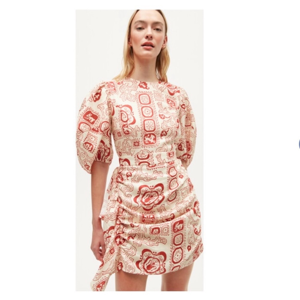 Rhode Pia Linen Mini Dress